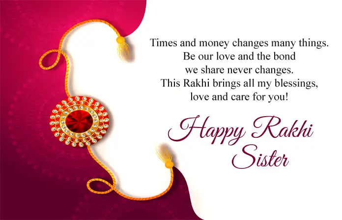 Happy Rakhi Wishes for Sister