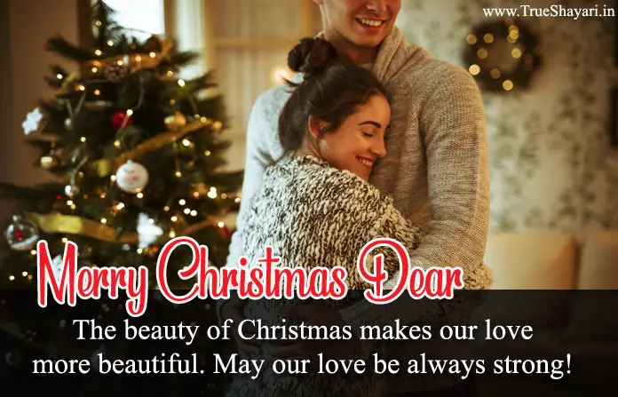 Beautiful Merry Christmas Status for Lovers