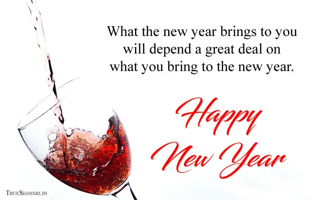 Wine Glass New Year Picture Wishes