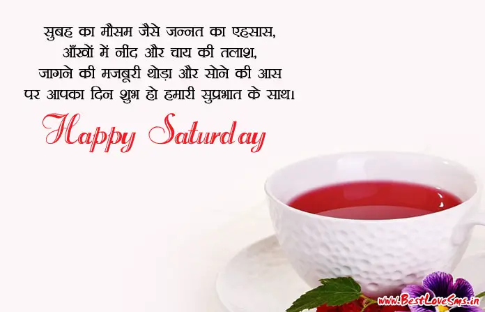 Happy Saturday Wishes in Hindi