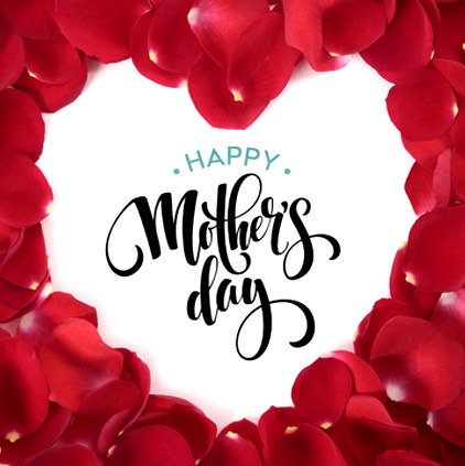 Mother Day Display Photo with Red Heart