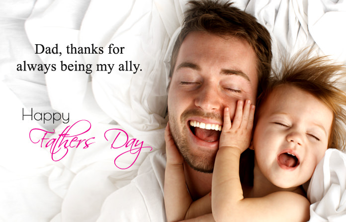 Cute Happy Fathers Day Quotes Images from Son