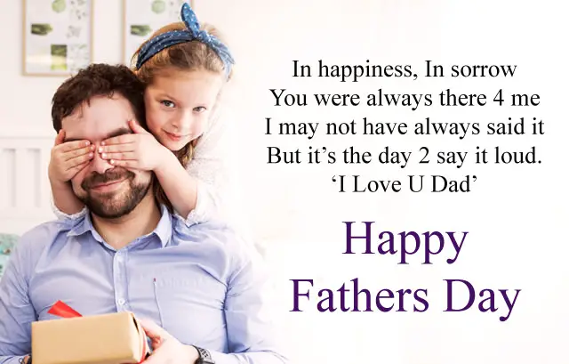 Fathers Day Msg in English