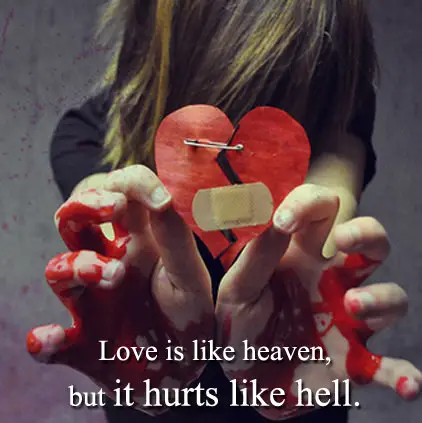 Love Hurts DP with Quotes