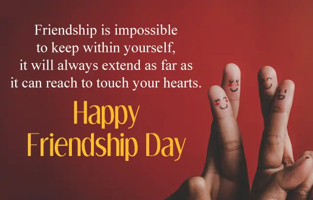 Friendship Day English Message Photo