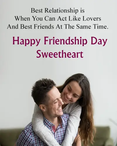 Friendship Day Love Wishes for Boyfriend From Girlfriend