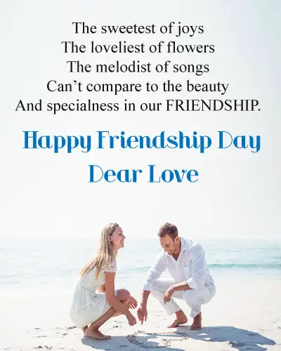 Friendship Day Messages for GF in English