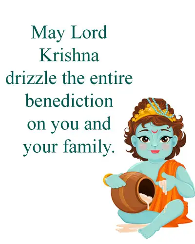 Krishna Blessings Message for Family
