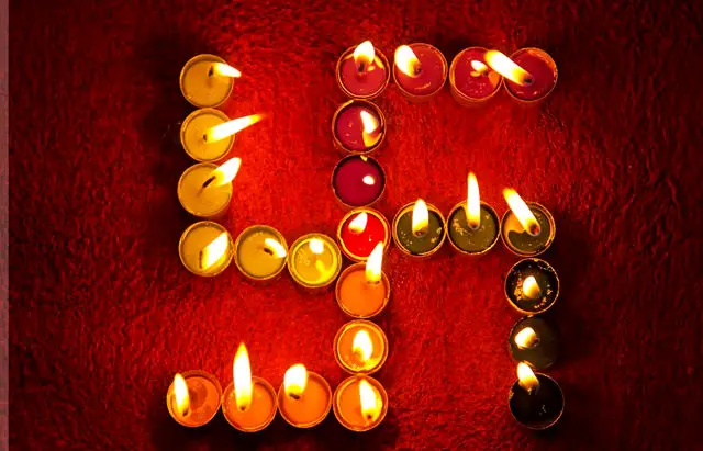 Swasthik Diwali Diya Photo
