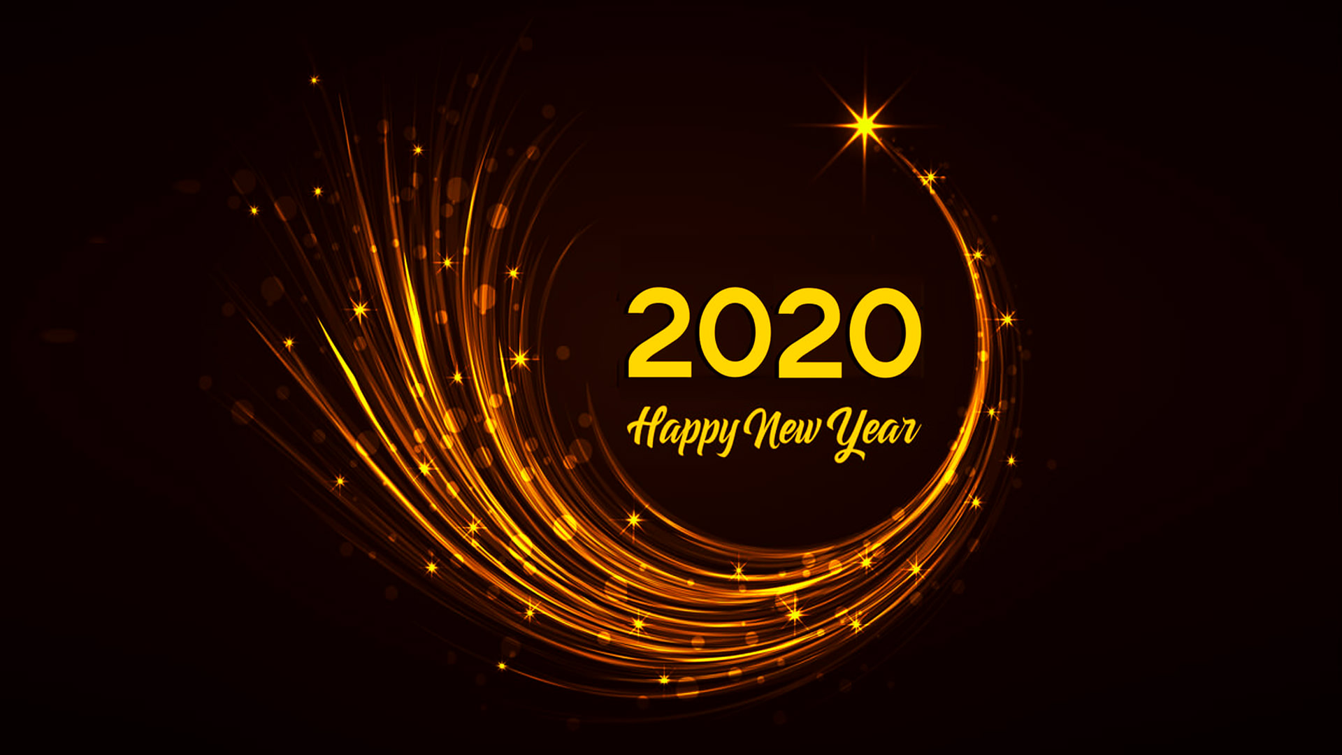 Beautiful Happy New Year 2020 Wallpaper