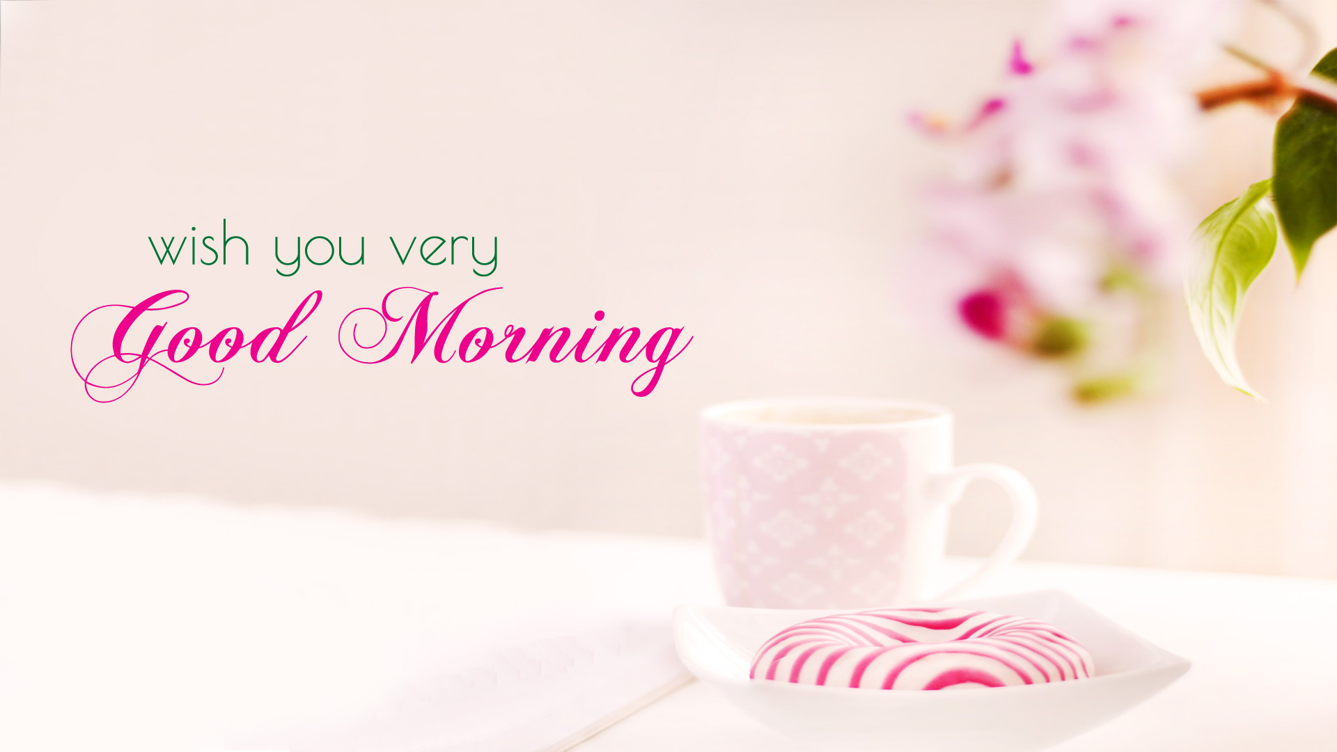 Good Morning Wallpaper with Flowers, Full HD 1920x1080 GM ...