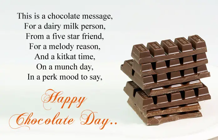 Chocolate Day Messages in English