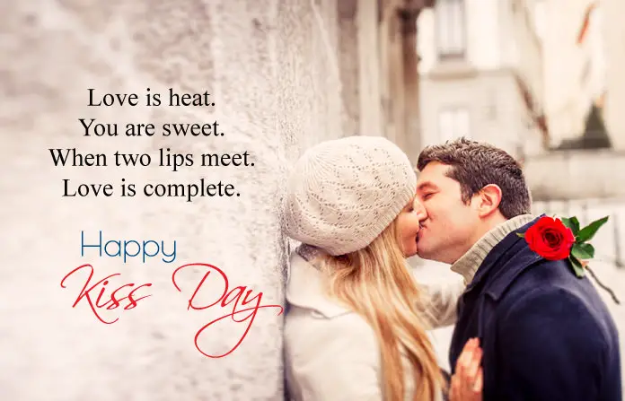 Happy Kiss Day Images with Quotes, Shayari, 13th Feb Kissing HD Pics