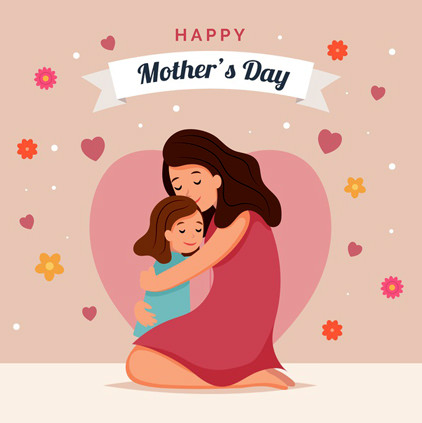 MOM DAUGHTER HUG IMAGE for Mother Day