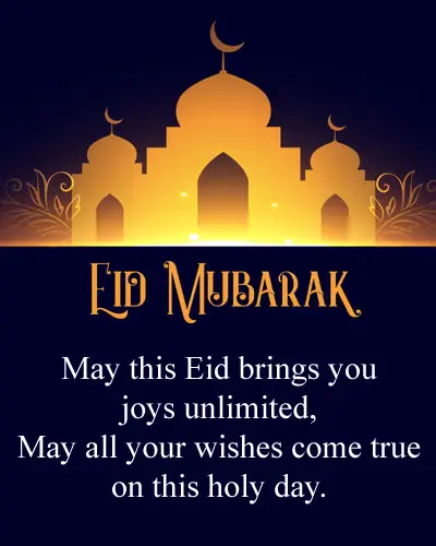 Eid Mubarak Messages in English